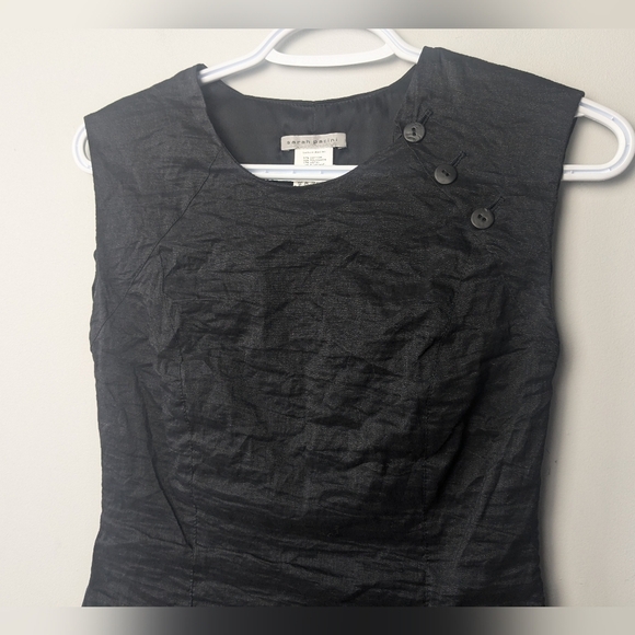 SARAH PACINI Vintage Formal Black Dress Size 0 Y2K 2000 Style Made Un Italy - Picture 2 of 10